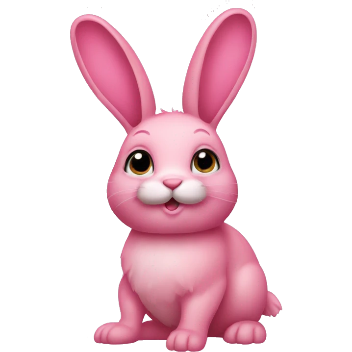 Pink rabbit emoji