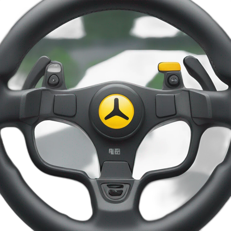 formula one steering wheel emoji