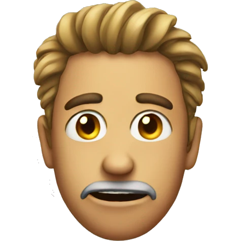 weird face emoji