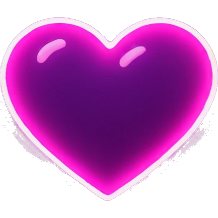 heart glowing neon  emoji
