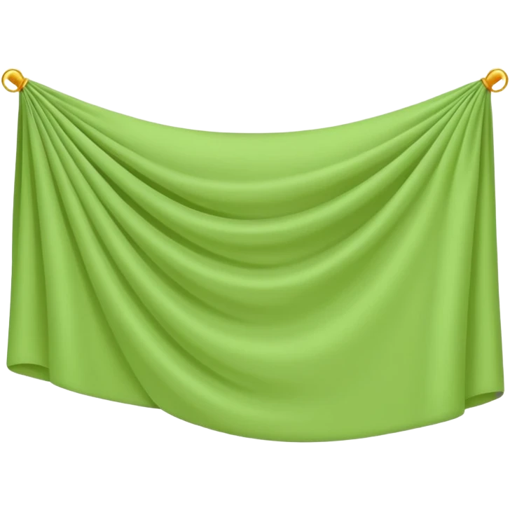 Flat light green horizontal banner emoji