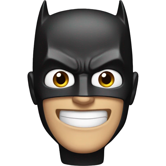 Smiling batman emoji