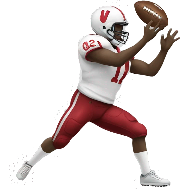 throwing a football emoji