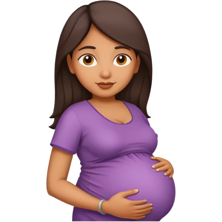 Indian women pregnant emoji