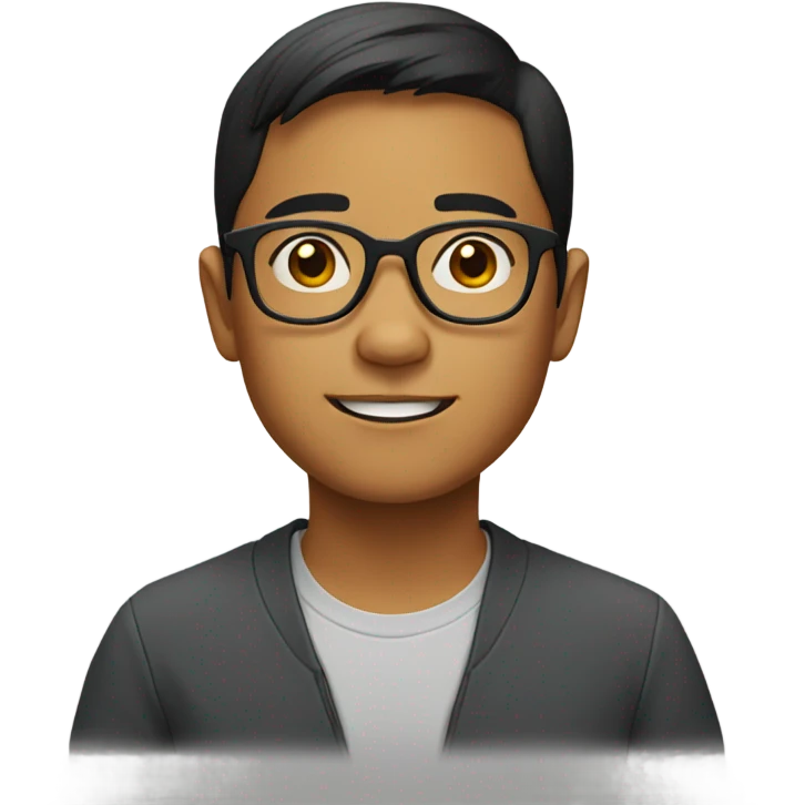 filipino boy with glasses emoji