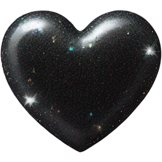 Black sparkly heart emoji