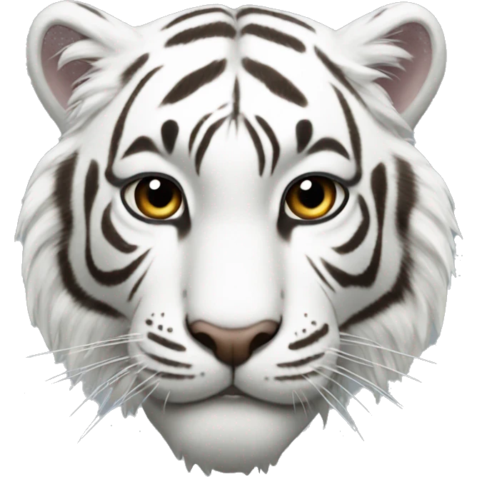 White tiger emoji