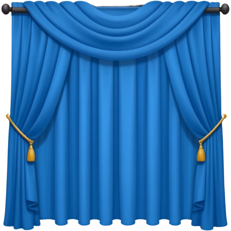 blue curtain simpe emoji
