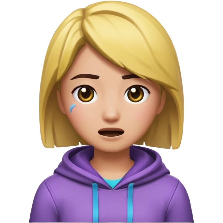 Faire un emoji à partir d'une image du skin fortnite Chani thème emote twitch fond transparent qui pleure. 
    emoji