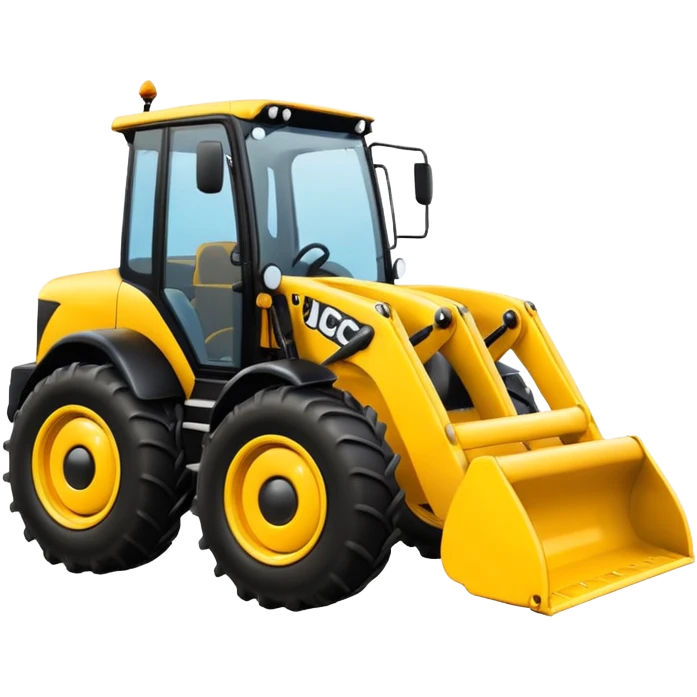 Jcb buldoger 3dx model emogi emoji
