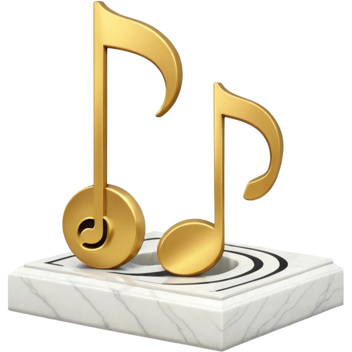 grave with music note white nice design emoji