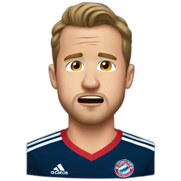 harry kane crying in wearing bayern munich shirt emoji