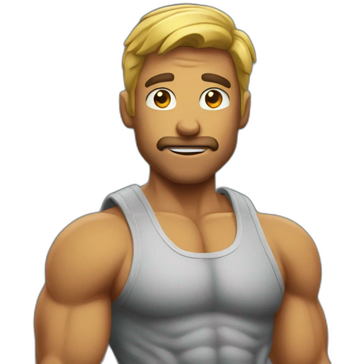 chat musclé emoji
