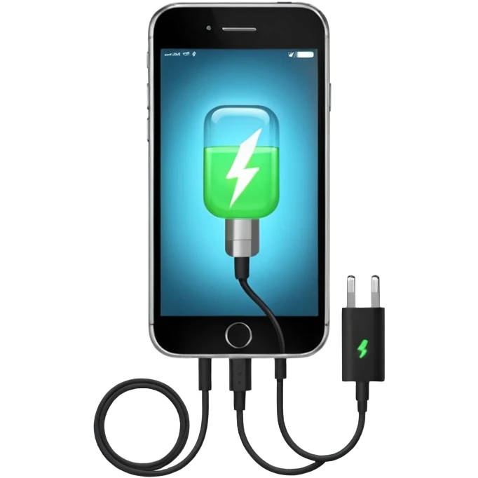 Charging phone emoji