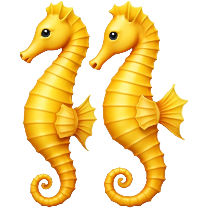 Yellow seahorse horse emoji