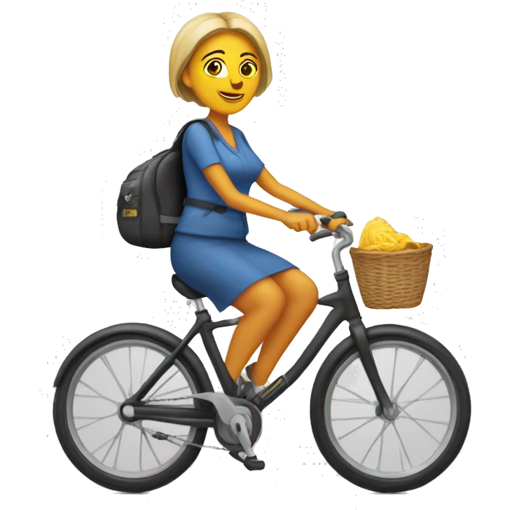 Mama le succès en vélo  emoji