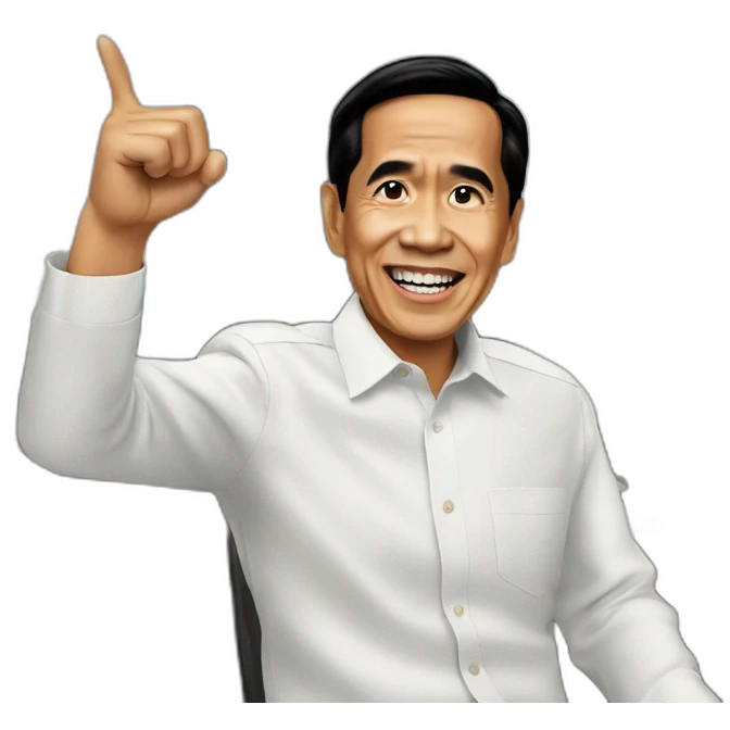 Jokowi pointing emoji