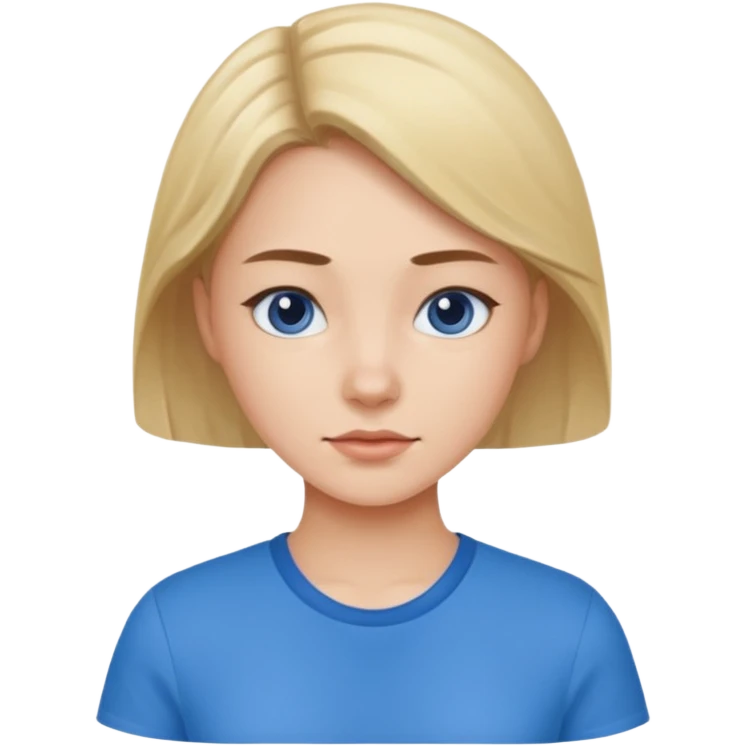 shirt not a someone blue girl emoji