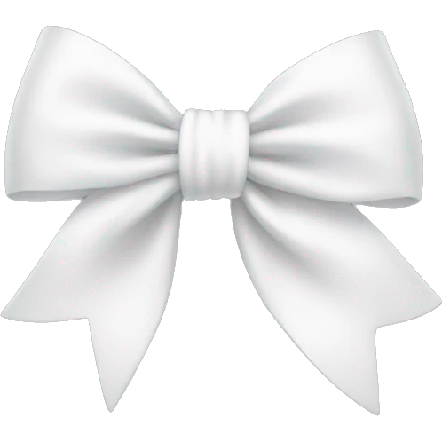 white bow emoji