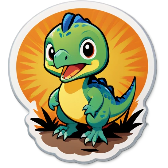 Dinosaur chick emoji