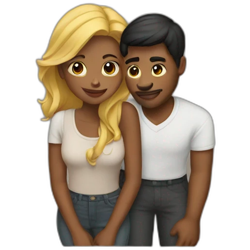 man and woman in love emoji