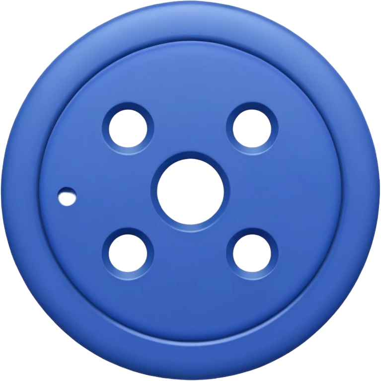 dark periwinkle colored button with four holes  emoji