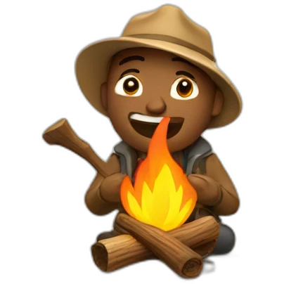 campfire man emoji