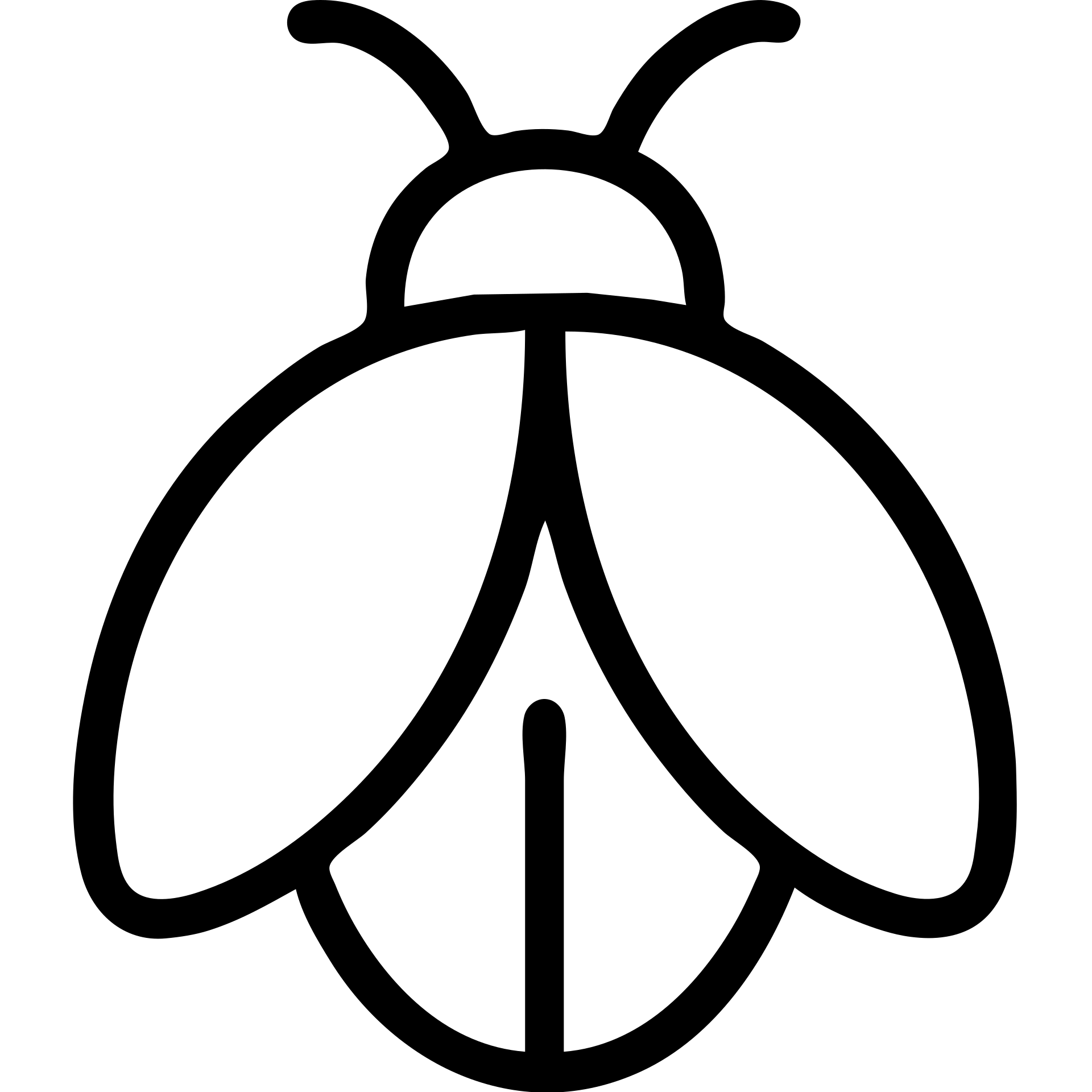 A bug with antenna and wings emoji