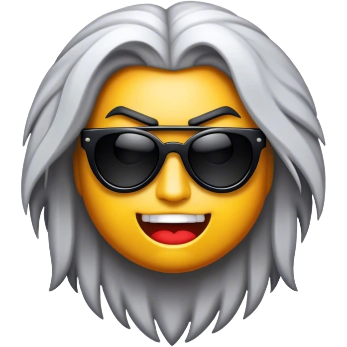 Cinematic Realistic Rock 'n' Roll Pop Culture Emoji, depicted with a dynamic portrayal of the rebellious spirit of rock music rendered with bold textures and vibrant, edgy lighting. emoji