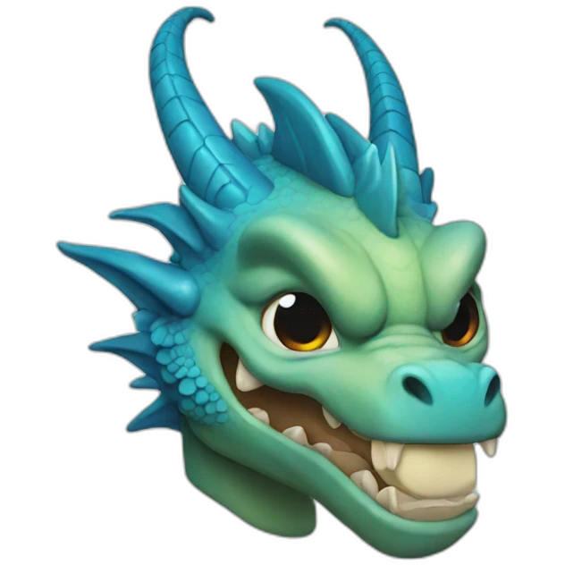 Blue dragon  emoji