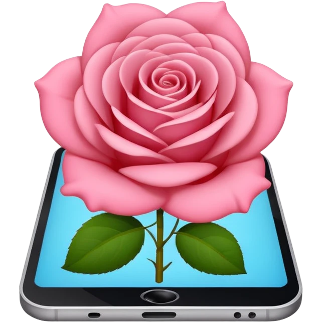 online booking icon (rose color) emoji