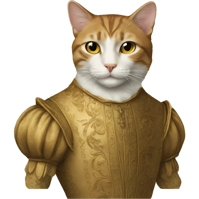Renaissance cat emoji