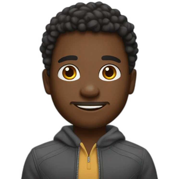 A little African with say hello my names is mathias emoji