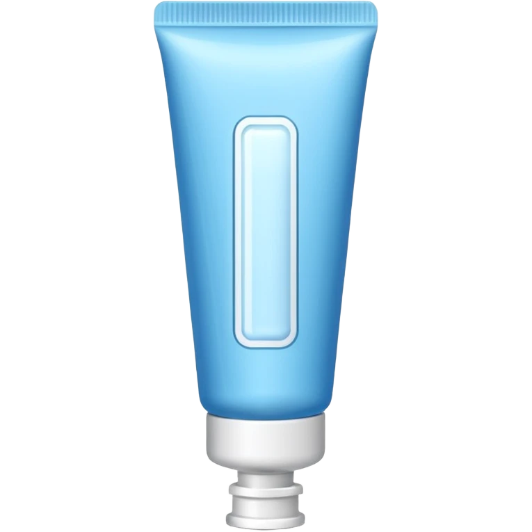 ointment tube light blue and white, thin emoji
