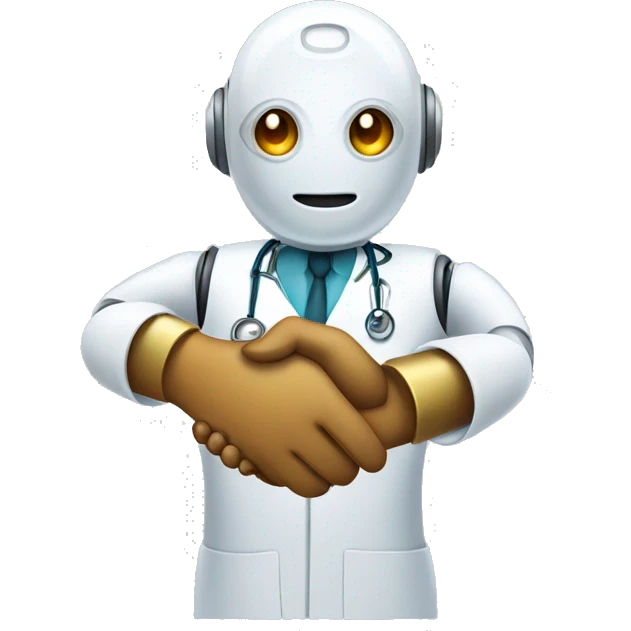 handshake-robot-doctor emoji