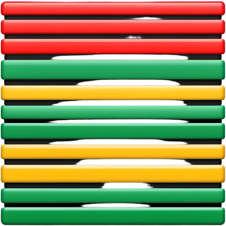 Red-Black and Green horizontal stripes) - no stars or other symbols emoji