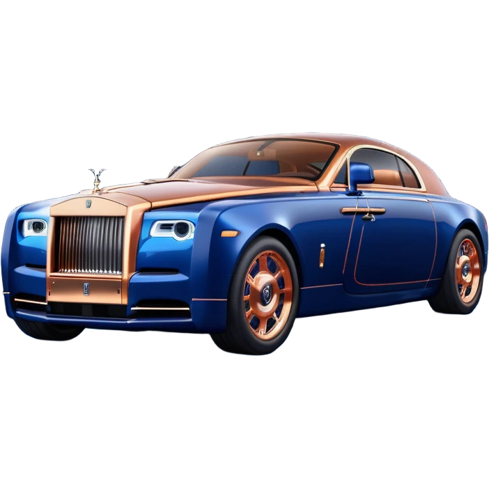 dark blue led lights on a streamlined channeled hot rodded delicately inlaid rose gold and wood accentuated sporty 1889 Rolls Royce with futuristic electric spaceship plasma neon glowing motors and lightening dynamos with wide racing wheels that are held strong by advanced suspension and steering emoji