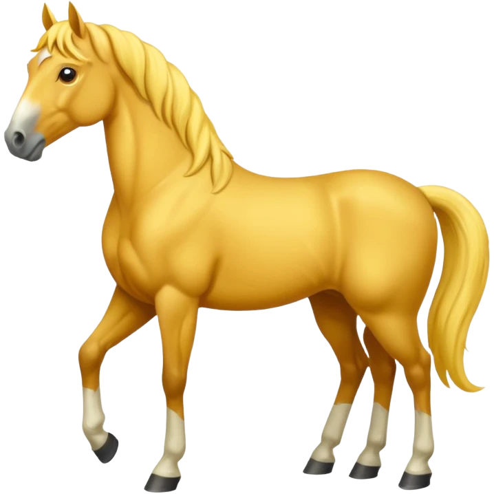 Yellow horse standing  emoji
