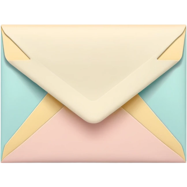 Envalope with pastel colored details emoji
