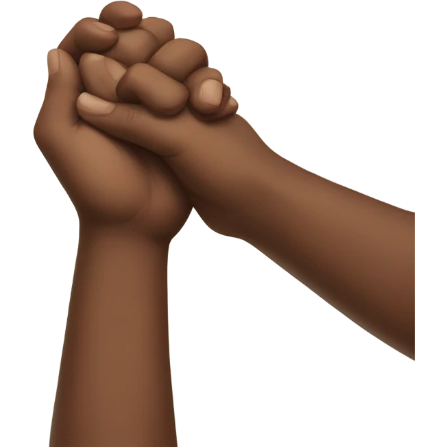 hand to hand emoji