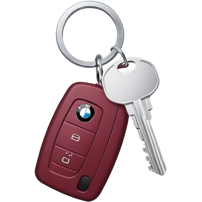 bmw car key burgundy emoji