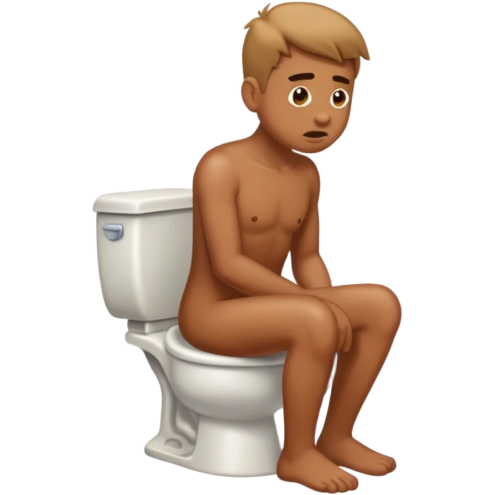 Man taking poop emoji