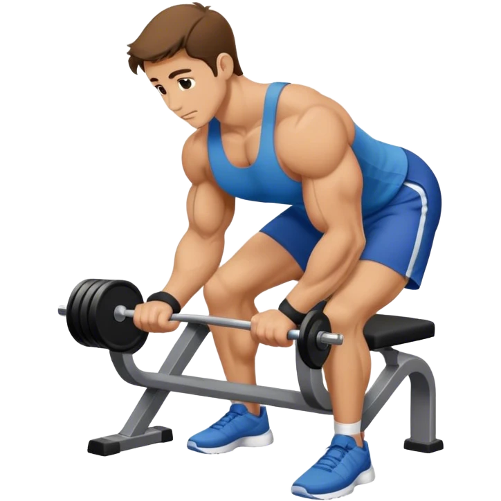 man weighted wrist curl emoji