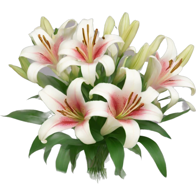 bouquet of lilies emoji