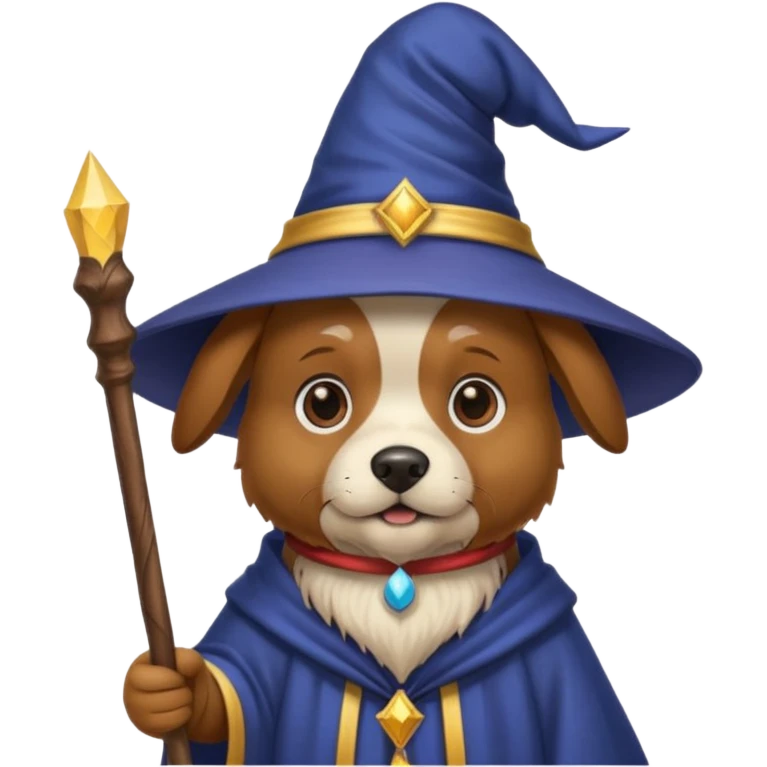 Dog wizard emoji