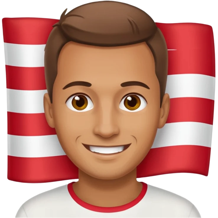 realistick polish man with poland flag emoji