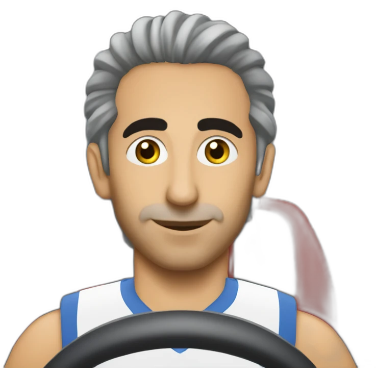 Zemmour dans un voitur de sport emoji