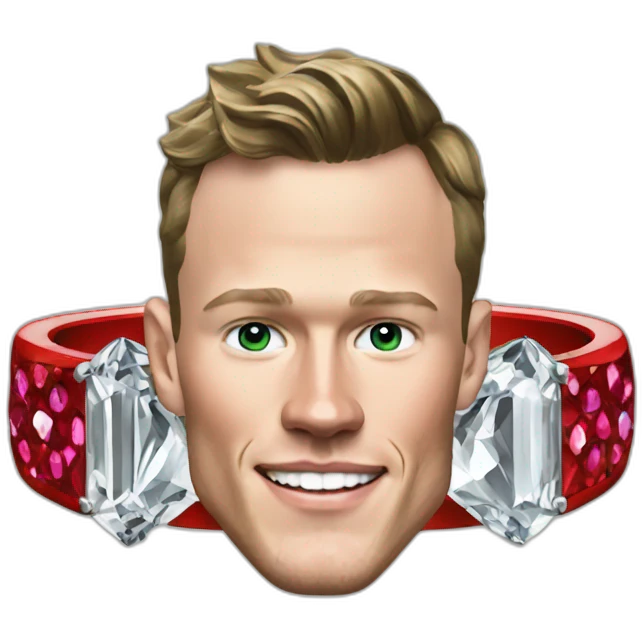 Jonathan Toews as rainbow diamond ring emoji