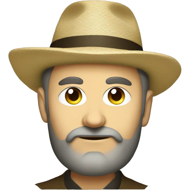 Taras Shevchenko in a hat emoji