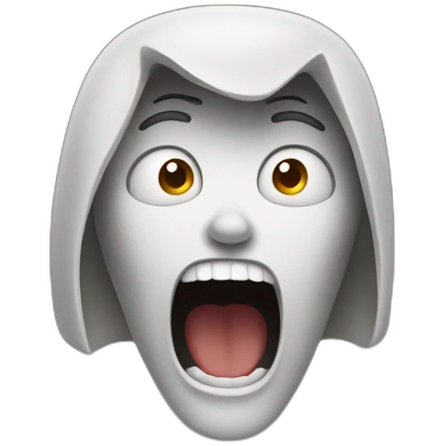 Scream emoji